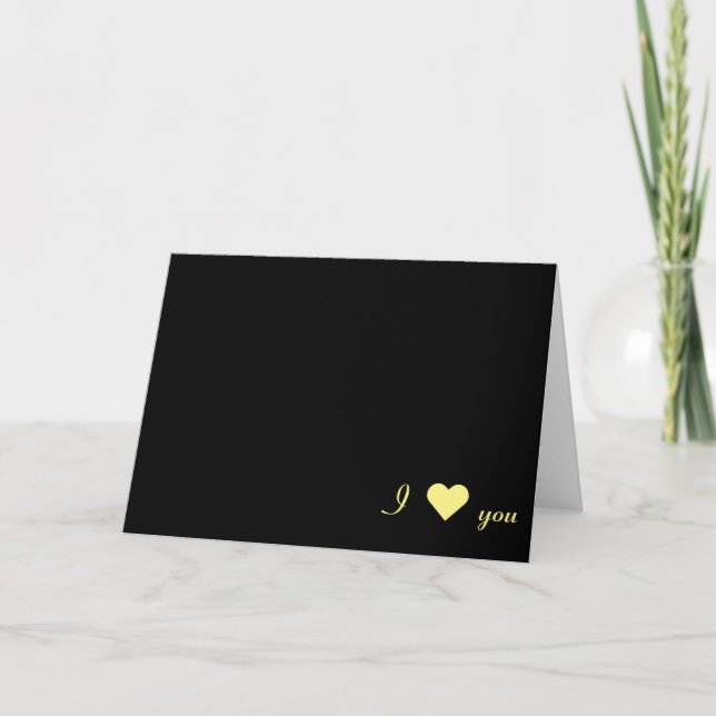 Ich ♥ dich, Karte (Vorderseite)