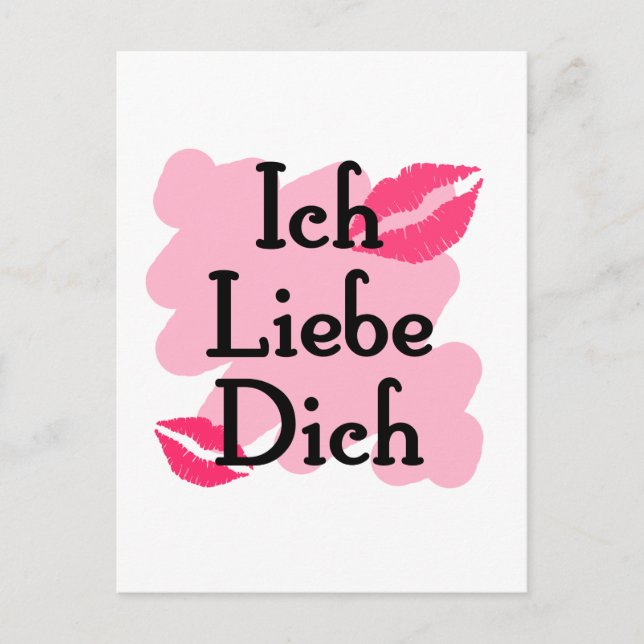 ich dich postkarte (Vorderseite)