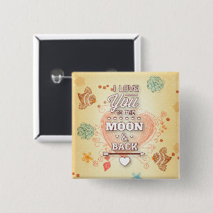 Ich  dich zum Mond und zurück Button