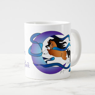 Ich  dich zur Mond-Back-Sinti und Roma-Tasse Jumbo-Tasse