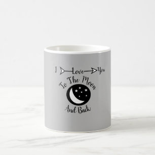 Ich dich zur Mond-und-Back-Tasse Kaffeetasse