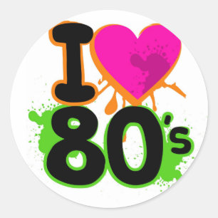 Ich  die Aufkleber der 80er Jahre