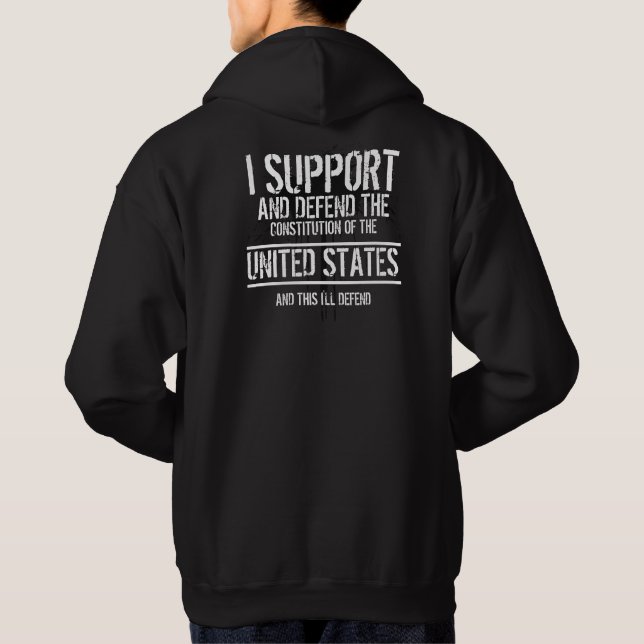 Ich diene niemandem hoodie (Rückseite)