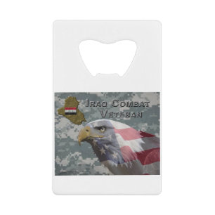 Ich diente - Irag Combat Veteran Geldbeutel Flaschenöffner