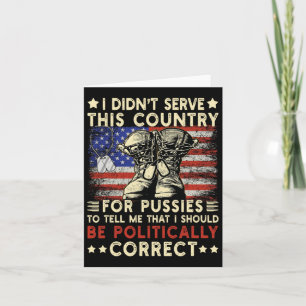 Ich diente nicht diesem Land, USA Veteranentag USA Karte