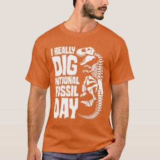 Ich Dig National Fossil Day Dinosaur Palentol T-Shirt