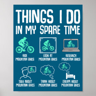 Ich Dinge Freizeit Mountainbike Poster