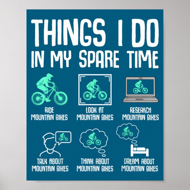 Ich Dinge Freizeit Mountainbike Poster (Vorne)