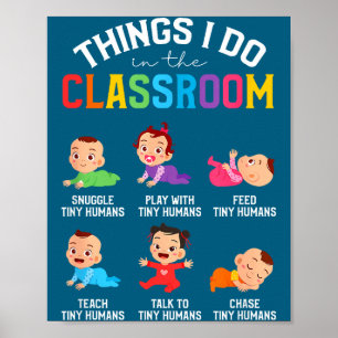 Ich Dinge Klassenzimmer Tagesbetreuung Lehrer Säug Poster