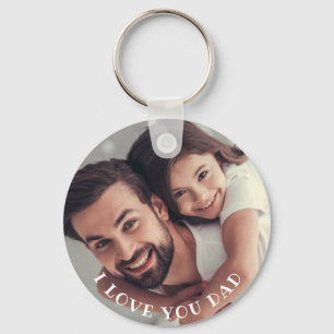 Ich dir Vater, Personalisiertes Foto Schlüsselanhänger
