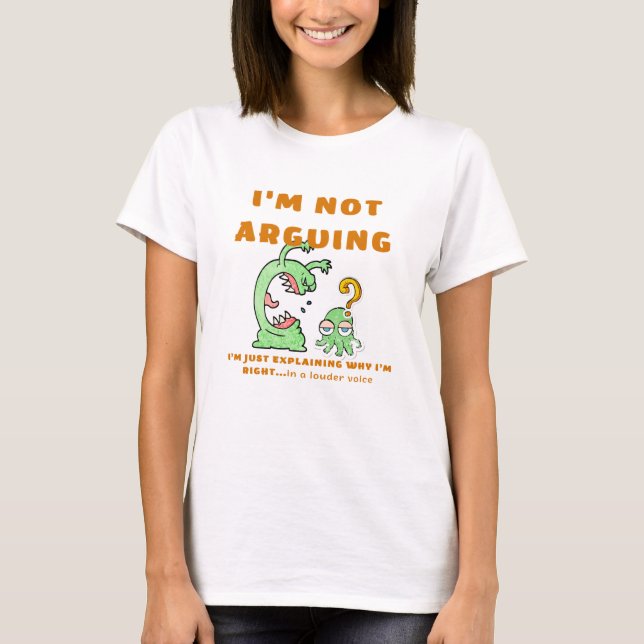 Ich diskutiere nicht T-Shirt (Vorderseite)