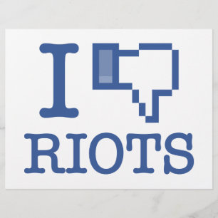 ICH DISKUTIERE RIOTS FLYER