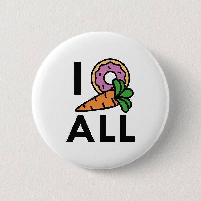Ich Donut Carrot Button (Vorderseite)