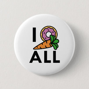 Ich Donut Carrot Button