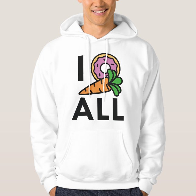 Ich Donut Carrot Hoodie (Vorderseite)