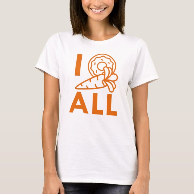 Ich Donut Carrot T-Shirt (Vorderseite)