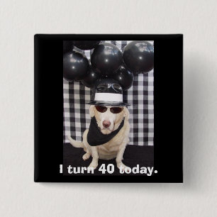 Ich drehe 40 heute button