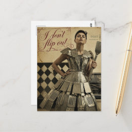 Ich drehe nicht durch Spatula Fantasy Fashions Postkarte