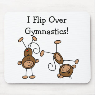 Ich drehe über Gymnastik-T-Shirts und Geschenken Mousepad
