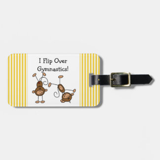 Ich drehe über Gymnastik um Gepäckanhänger