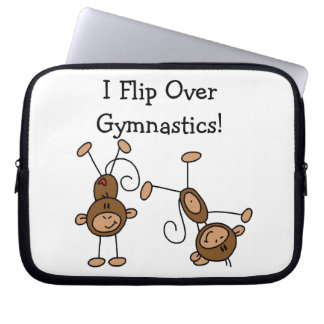 Ich drehe über Gymnastik um Laptopschutzhülle