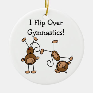 Ich Drehte über Gymnastik Keramik Ornament
