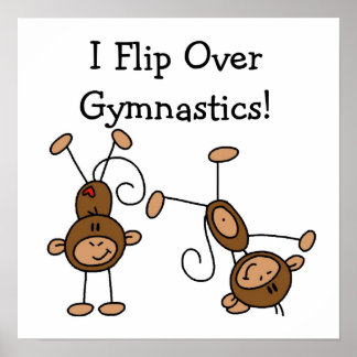 Ich Drehte über Gymnastik Poster