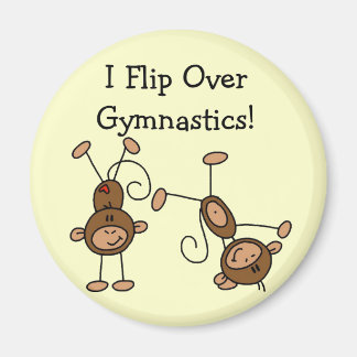 Ich Drehte über Gymnastik Tshirts und Geschenke Magnet