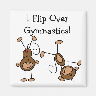 Ich Drehte über Gymnastik Tshirts und Geschenke Magnet