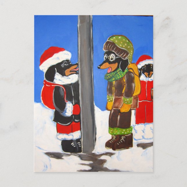 ICH DREI DACKEL WÄHRE DICH POSTKARTE (Vorderseite)