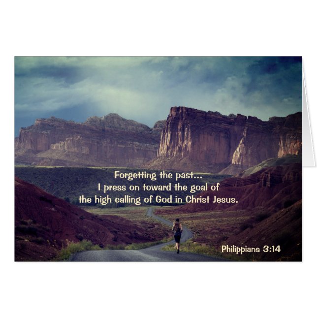 Ich drücke auf das Ziel Philippinen 3:14 Karte (Vorderseite (Horizontal))