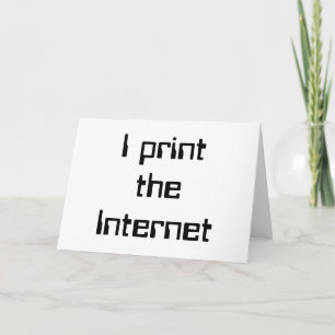 Ich drucke das Internet Karte