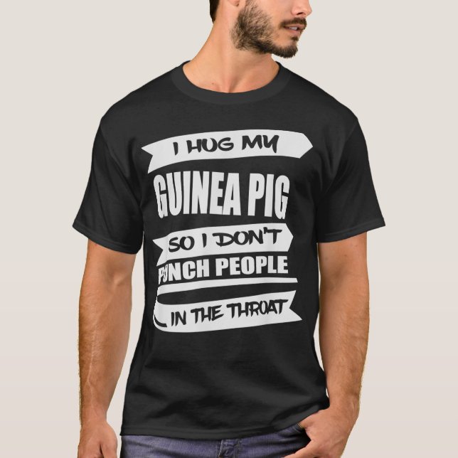 Ich drücke Guinea Pig, damit nicht Leute in der Th T-Shirt (Vorderseite)