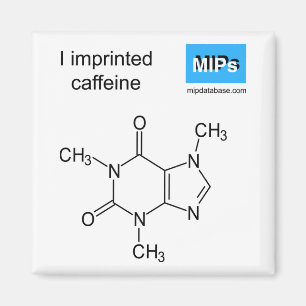 Ich drückte Coffeinmagnet aus Magnet
