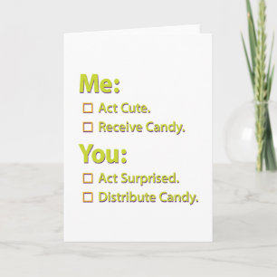 Ich, du Bonbons. Karte