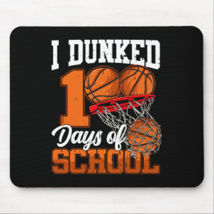 Ich Dunked 100 Tage der Schule Bysketbyll glücklic Mousepad