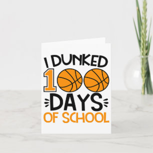 Ich Dunked 100 Tage der Schule Sketch Spieler Coac Karte