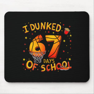 Ich Dunkte 67 Tage Schulsport Basketball Jungen Ki Mousepad