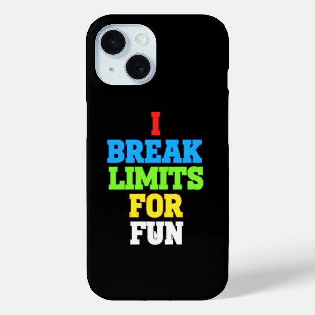 Ich durchbreche Grenzen aus Spaß Case-Mate iPhone Hülle (Rückseite)