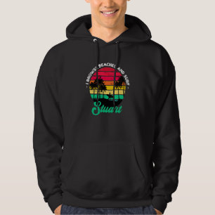 Ich durchsuche Strände und Surf Stuart Surfen Flor Hoodie
