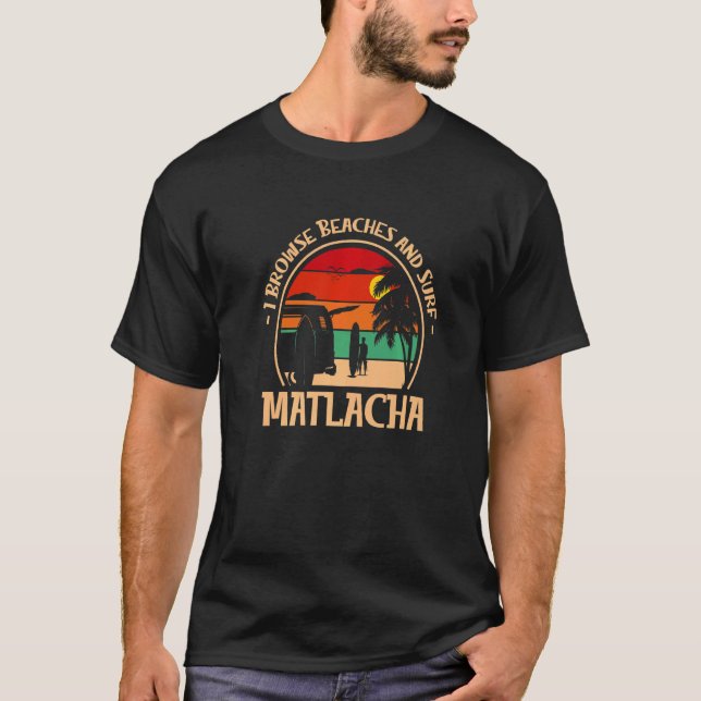 Ich durchsuche Strände und surfe 16 T-Shirt (Vorderseite)