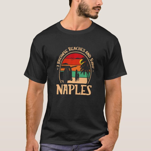 Ich durchsuche Strände und surfe 1 T-Shirt (Vorderseite)