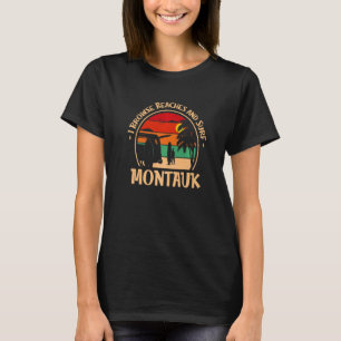 Ich durchsuche Strände und surfe montauk Surfer T-Shirt