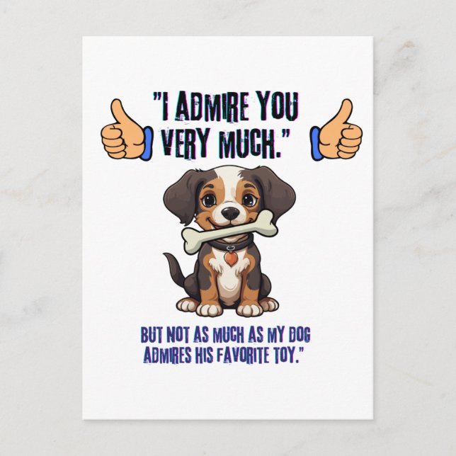 ICH EMPFEHLE DICH SEHR EINLADUNGSPOSTKARTE (Vorderseite)