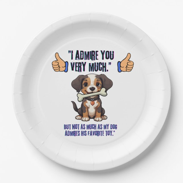 ICH EMPFEHLE DICH SEHR PAPPTELLER (Vorderseite)