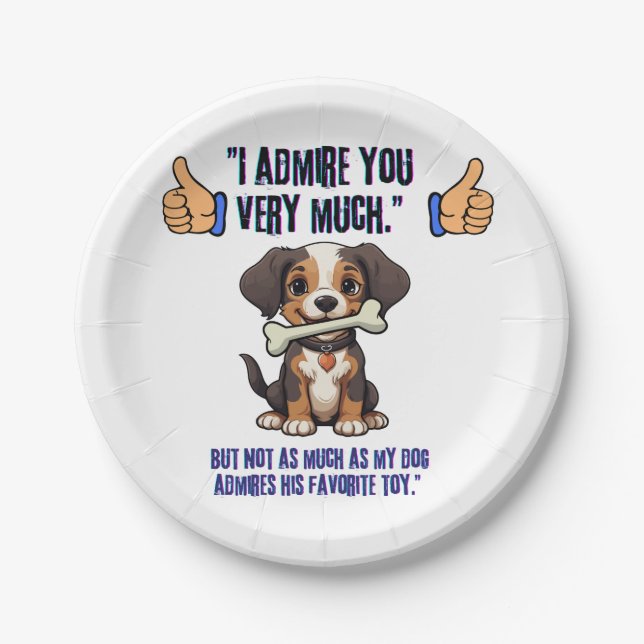 ICH EMPFEHLE DICH SEHR PAPPTELLER (Vorderseite)