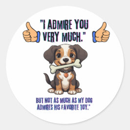 ICH EMPFEHLE DICH SEHR RUNDER AUFKLEBER