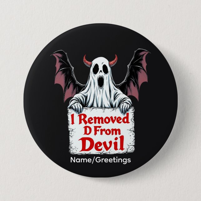 Ich entfernte D von Teufel Dark Fantasy Gothic Des Button (Vorderseite)