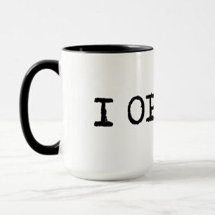 Ich entscheide mich aus T-Shirt Tasse
