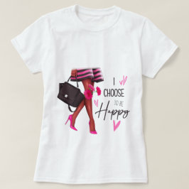 Ich entscheide mich, glücklich zu sein (dunkle Hau T-Shirt